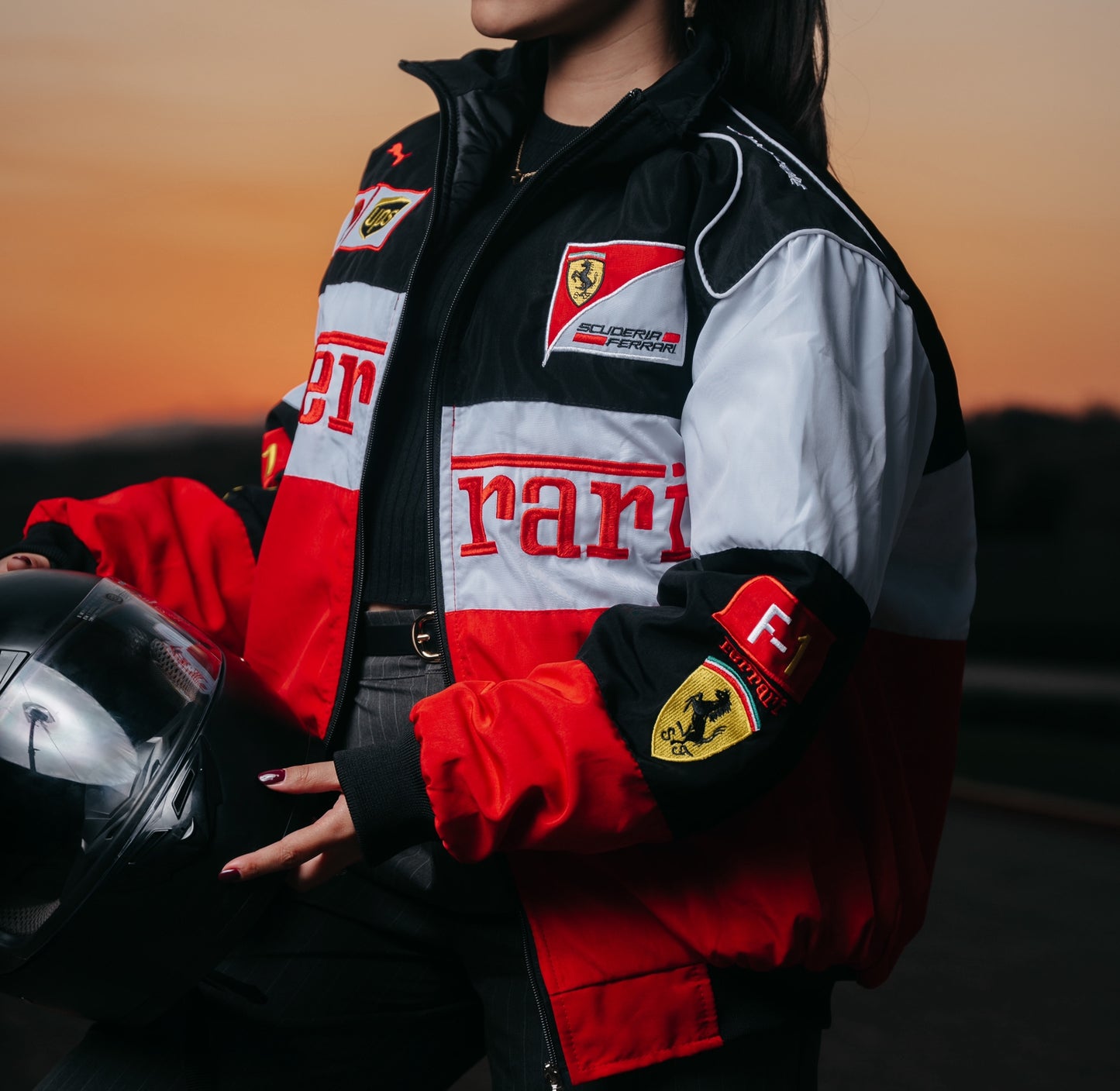 F1 Ferrari Jacket White